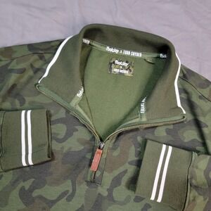 Footjoy Todd Snyder 1/4 Zip Men's XL Green Camo Pullover Performance LS Outdoors